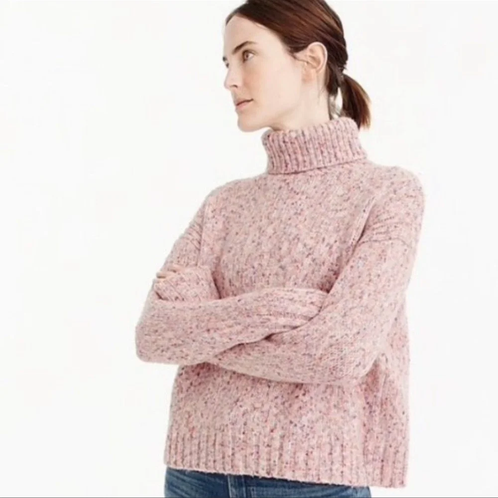 J. Crew Wool Blend Marked Turtleneck Sweater Size XS - Picture 1 of 10